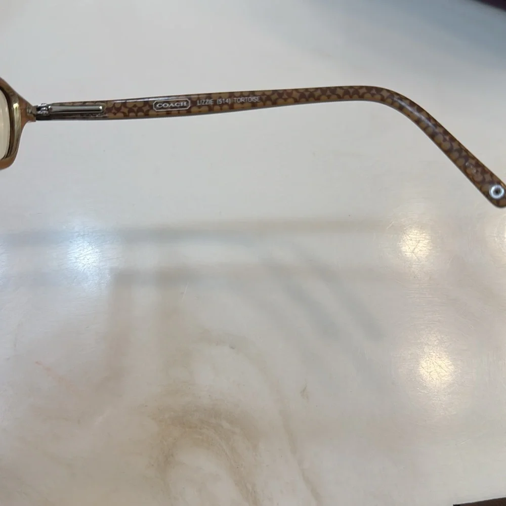 Coach Lizzie tortiseshell small rectangular eyeglasses  size 135 women’s petite